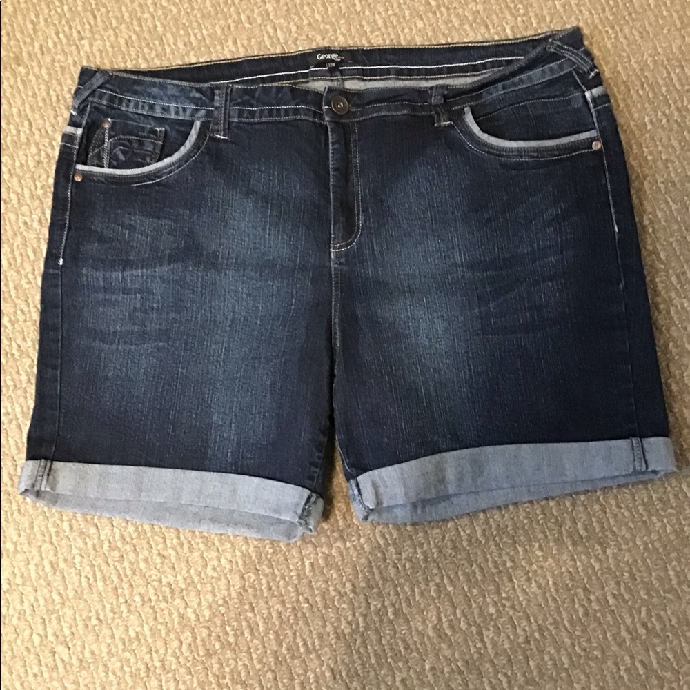 Plus Size George denim shorts